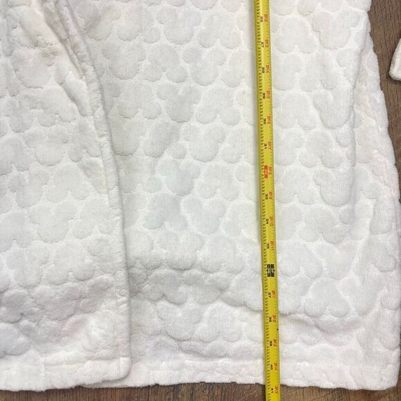Vintage Walt Disney World Bathrobe One Size Heavy 100% Cotton Embossed Mickey - Picture 13 of 14